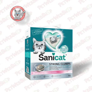 Sanicat Strong Clumps - grudvajući posip za mačke - 6l Grudvajući Sanicat petwebshop.com