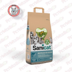 Sanicat Recycled Cellulose - prirodni posip za mačke - 10l Prirodni Sanicat petwebshop.com