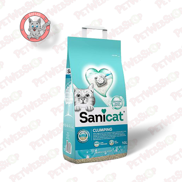 Sanicat Classic Marseille Clumping - grudvajući posip za mačke - 8l i 10l Grudvajući Sanicat petwebshop.com