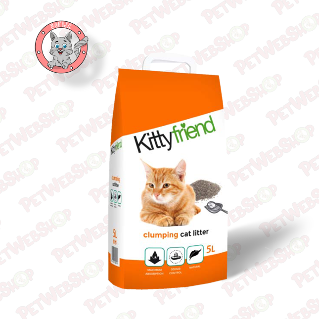 Sanicat KittyFriend Clumping - grudvajući posip za mačke - 5l Grudvajući Sanicat petwebshop.com