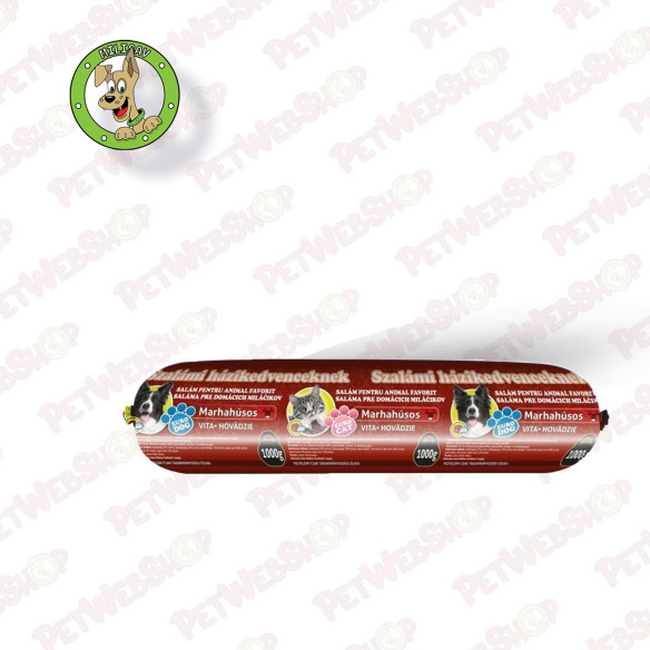 Moksi Europet Salama vlažna hrana za pse sa govedinom - 1kg Salame Moksi petwebshop.com
