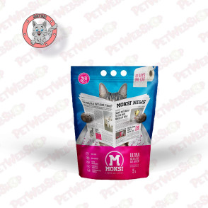 Moksi Lavanda - silikonski posip za mačke - 5l Silikonski Moksi petwebshop.com