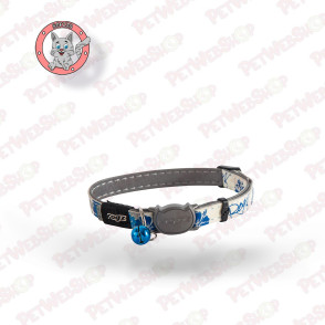 Rogz GlowCat Plava ptica - ogrlica za mačke - 200-310/8-12mm Povodci, ogrlice i amovi Rogz petwebshop.com