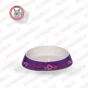 Rogz Fishcake Bowlz Purple Hearts - činija za mačke - 200ml Činije i posude Rogz petwebshop.com