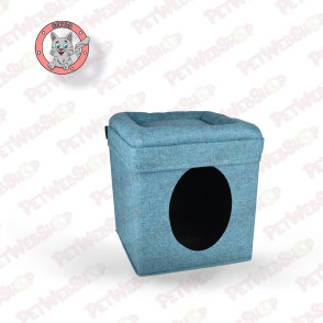 Flamingo Kućica za spavanje za mačke Snoozebay Box Plava Kreveti i ležaljke Flamingo petwebshop.com