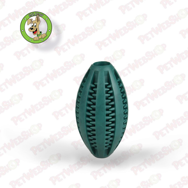 Flamingo Gumena Rugby lopta sa mentom - Igračka za pse Igračke Flamingo petwebshop.com