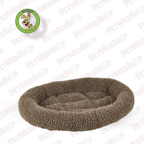 Flamingo Sherpa Oval - Ležaljka za pse - Braon - više veličina Kreveti, ležaljke i prostirke Flamingo petwebshop.com
