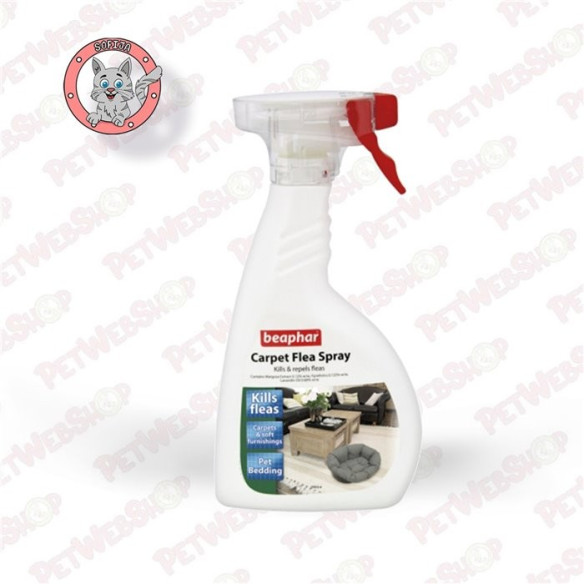 Beaphar Carpet flea spray - sprej protiv buva na tepisima i nameštaju u prostorima u kojima borave mačke - 400ml Higijena prosto