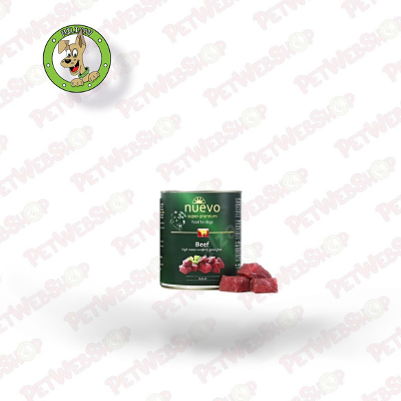 Nuevo Govedina Grain Free - vlažna hrana za odrasle za pse - 6x400g i 6x800g Konzerve Nuevo petwebshop.com