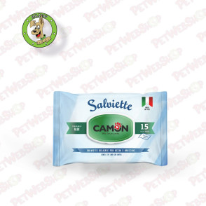 Camon Aloja Vera - džepno pakovanje - vlažne maramice za pse sa aloja verom - 15kom Vlažne maramice za pse Camon petwebshop.com