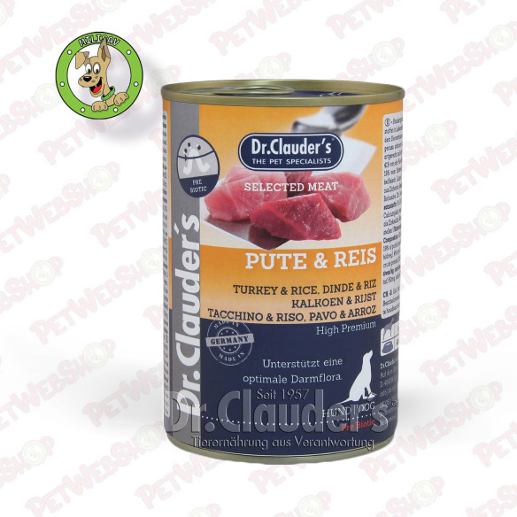 Dr.Clauder’s Selected Meat Goveđe meso od glave - vlažna hrana za pse - 400g i 800g Konzerve Dr Clauder's petwebshop.com