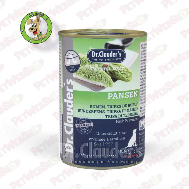 Dr.Clauder’s Selected Meat Rumen - vlažna hrana za pse - 400g i 800g Konzerve Dr Clauder's petwebshop.com