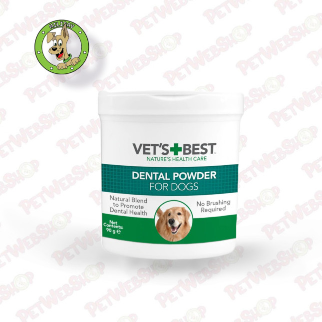 Vet's Best Dental - prah za zube za pse - 90g Oralna higijena Vet's Best petwebshop.com