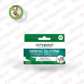 Vet's Best Dental - Silikonska četkica za zube za pse - 5kom Oralna higijena Vet's Best petwebshop.com
