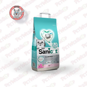 Sanicat Active White Rose - grudvajući posip za mačke - 8l Grudvajući Sanicat petwebshop.com