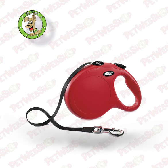 Flexi New Classic M Tape 5m - povodac za pse težine do 25kg - više boja Povodci Flexi petwebshop.com