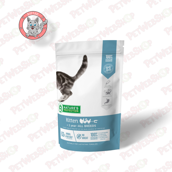 Nature's Protection Super Premium Kitten Poultry With Kril - hrana za mačiće i juniore do 1 godine starosti - 400g, 2kg i 7kg Gr