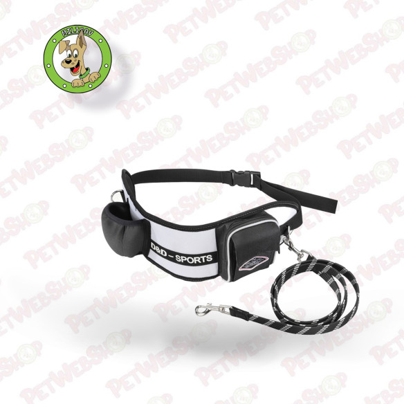 D&D Sports Active Walker - sportski kaiš za šetanje pasa - beli i crni Povodci D&D Home petwebshop.com