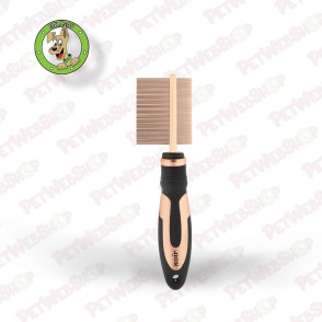 Ebi Noir 2in1 - češalj za pse - za raščešljavanje ućebane dlake - kombinovana dužina zubaca - 22,5x5cm Četke Ebi petwebshop.com