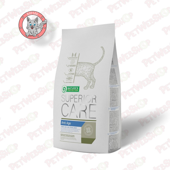 Nature's Protection Superior Care Cat Antiage - hrana za odrasle mačke koja usporava starenje organizma - 1,5kg Granule Nature's