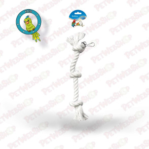Duvo+ Kanap za ptice - beli sa 3 čvora Kavezi i oprema za velike papagaje Duvo+ petwebshop.com