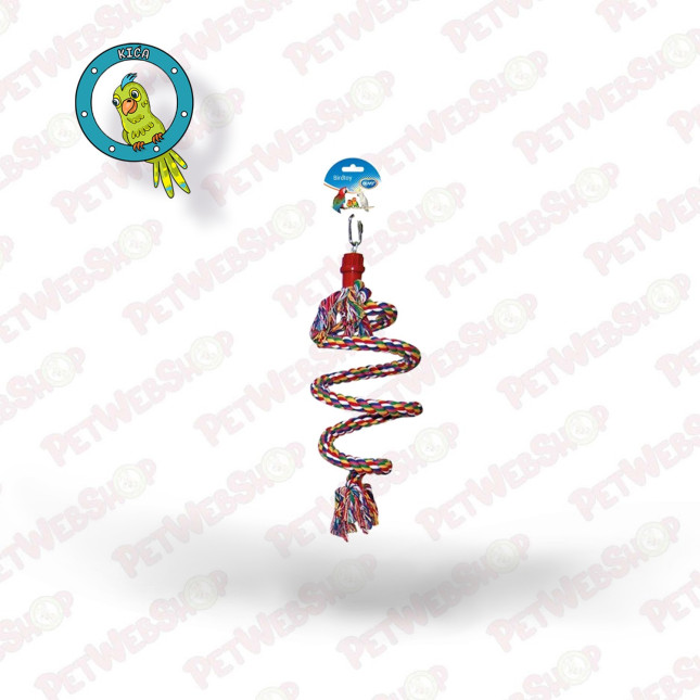 Duvo+ spiralni kanap sa zvoncem za ptice Kavezi i oprema za velike papagaje Duvo+ petwebshop.com