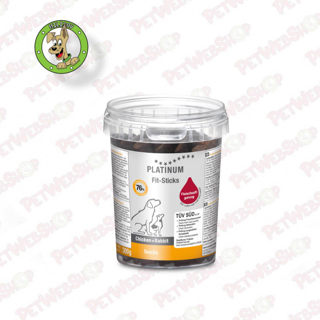 Platinum Fit-sticks Chicken&Rabbit - poslastice za pse sa piletinom i zečetinom - 300g Super Premium Platinum petwebshop.com