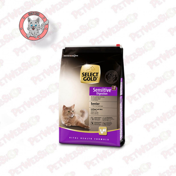 Select Gold Senior Sensitive digestion živina i pirinač - hrana za starije mačke -400g Granule Select Gold petwebshop.com