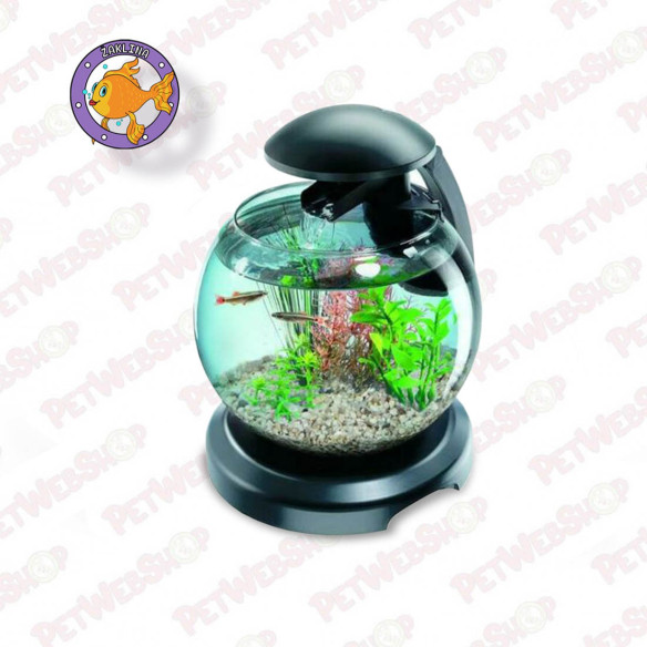 Tetra Akvarijum za ribice Globe LED crni - 6,8l Oprema za akvaristiku Tetra petwebshop.com