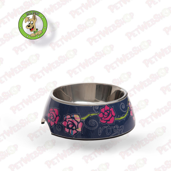Rogz Bubble Bowlz Denim Rose - činija za pse - 2 veličine Činije i hranilice Rogz petwebshop.com