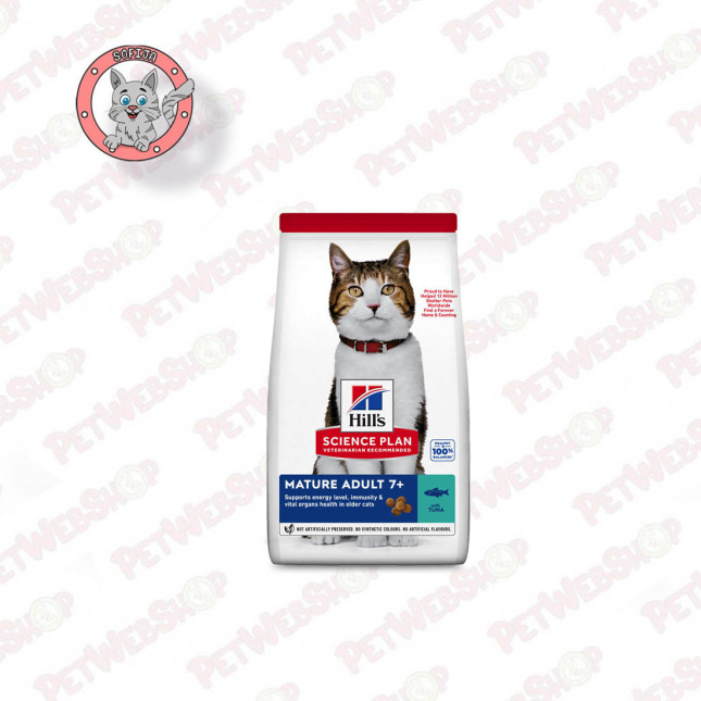 Hill's Science Plan Mature Adult Tuna - hrana za starije mačke - 1,5kg Granule Hills Science Plan petwebshop.com