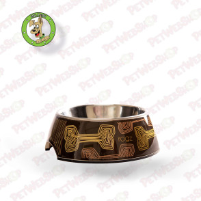 Rogz Bubble Bowlz Mocha Bone - činija za pse - 2 veličine Činije i hranilice Rogz petwebshop.com