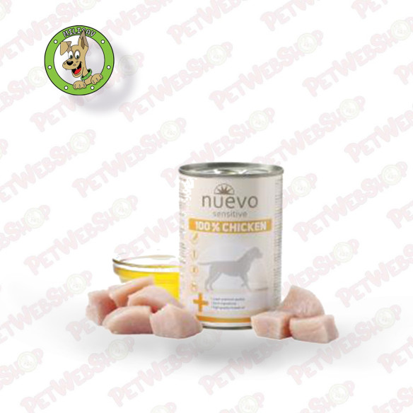 Nuevo Sensitive monoprotein piletina - vlažna hrana za odrasle pse - 400g Konzerve Nuevo petwebshop.com