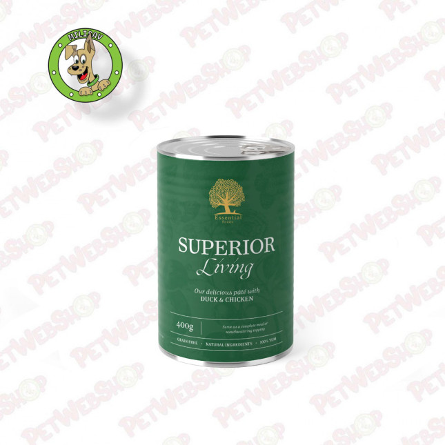 Essential Superior Living Pate - vlažna hrana za odrasle pse - 400g Paštete Essential Foods petwebshop.com