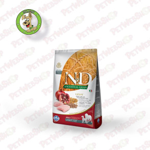 N&D Ancestral Grain Medium&Maxi Light Chicken&Pomegranate- hrana za odrasle pse srednjih i velikih rasa sklonih gojaznosti- 12kg