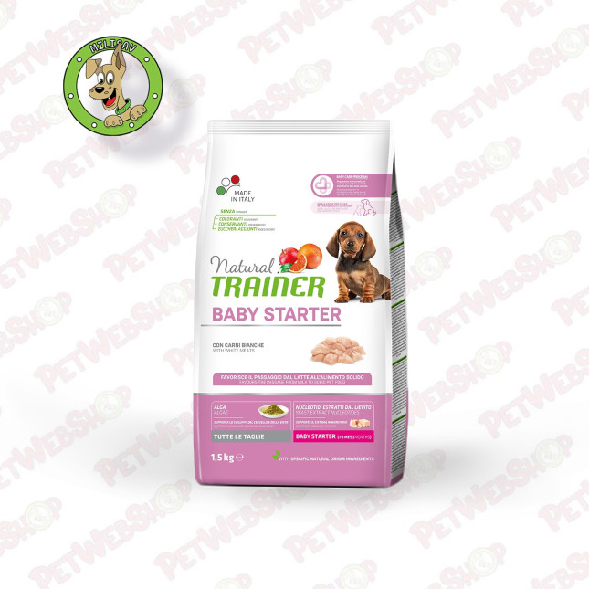 Trainer Natural Baby Starter All Size - startna hrana za štence svih rasa - 1,5kg Granule za pse Trainer petwebshop.com