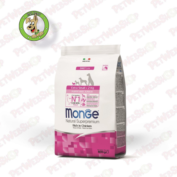 Monge Puppy Piletina - hrana za štence mini rasa - 800g Granule za pse Monge petwebshop.com