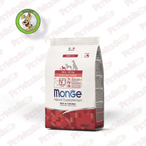 Monge Adult Piletina - hrana za odrasle pse mini rasa - 800g i 3kg Granule za pse Monge petwebshop.com