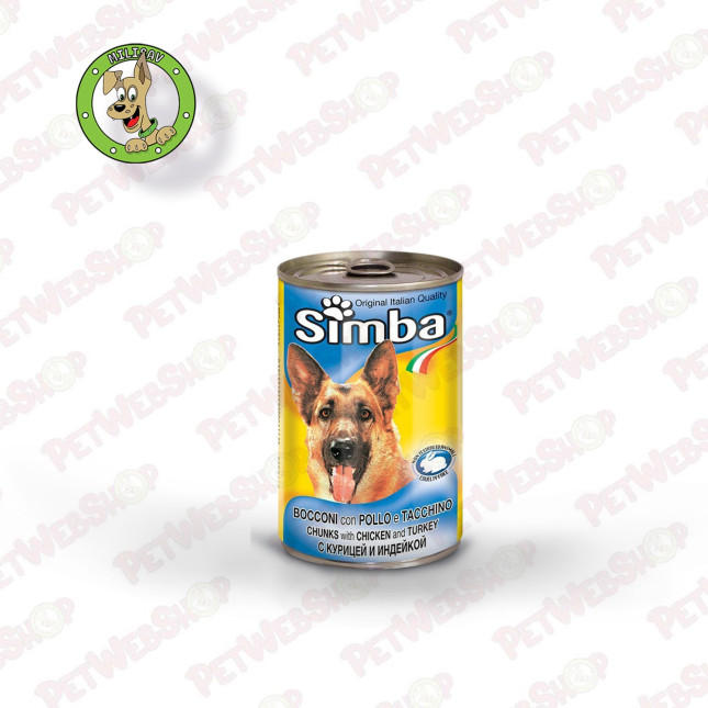 Simba konzerva za pse piletina/ćuretina - 415g i 1230g Konzerve Simba petwebshop.com