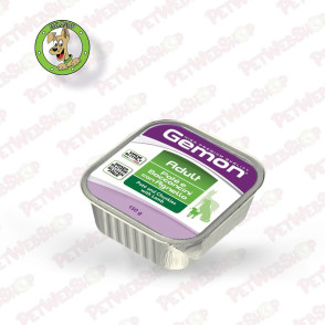Gemon Dog - Jagnjetina u pašteti sa komadićima - vlažna hrana za odrasle pse - 150g Paštete Gemon petwebshop.com
