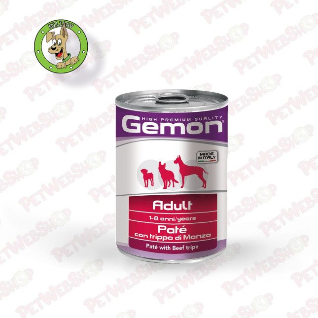 Gemon Dog Goveđi škembići u pašteti - vlažna hrana za odrasle pse - 400g Konzerve Gemon petwebshop.com