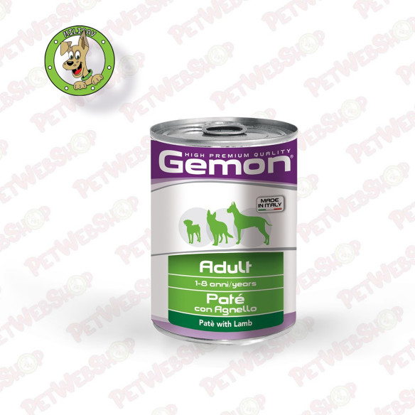 Gemon Dog Jagnjetina u pašteti - vlažna hrana za odrasle pse - 400g Konzerve Gemon petwebshop.com