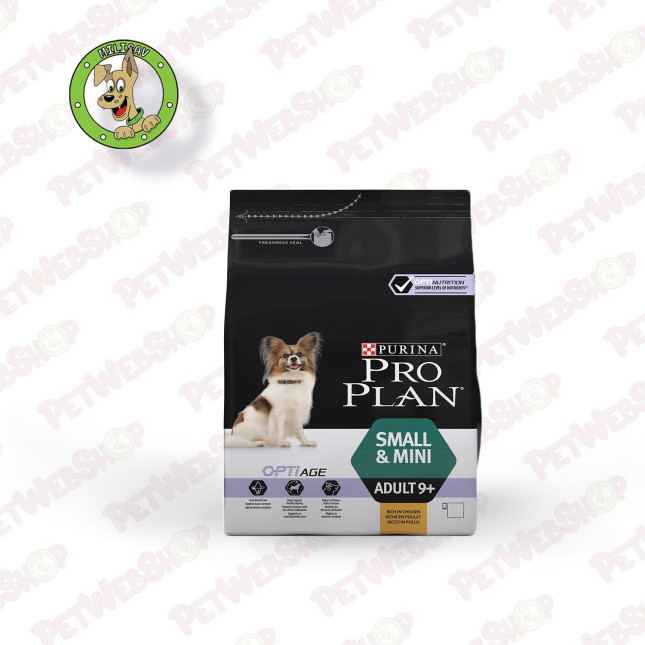 Purina Pro Plan Small&Mini Adult 9+ OptiAge Piletina - hrana za starije pse mini i malih rasa - 700g i 3kg Granule za pse Purina