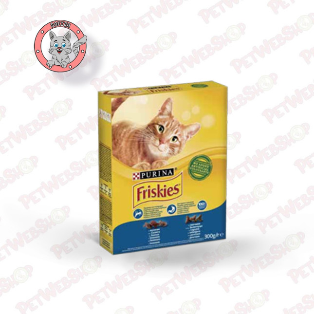 Friskies Cat - losos i povrće -  hrana za odrasle mačke - 300g, 1,5kg i 10kg Granule Friskies petwebshop.com