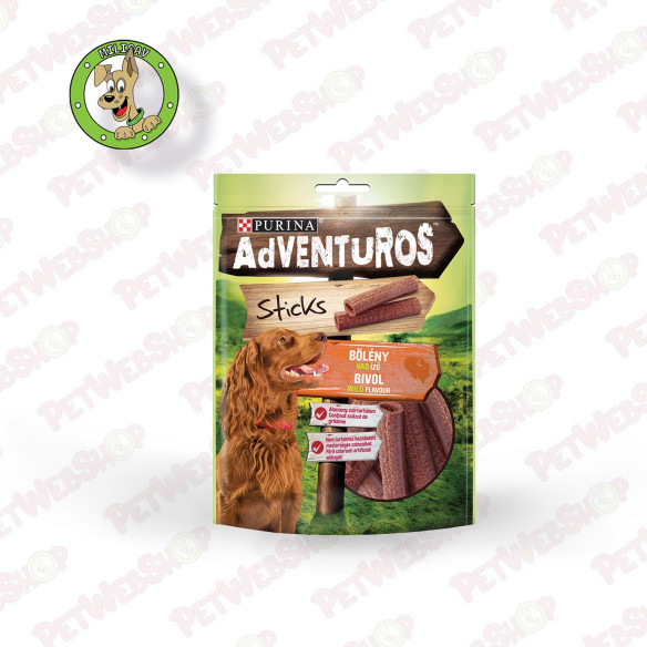 Adventuros Sticks Bizon - Poslastice za odrasle pse u vidu ukusnih štapića - 120g Premium Adventuros petwebshop.com