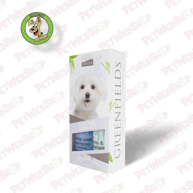 Greenfields Malteser Care Set - šampon za pse - set za negu dlake Maltezera - 2x250ml Nega dlake pasa Greenfields petwebshop.com