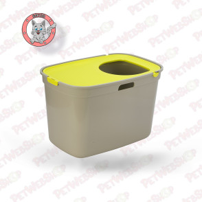 Moderna Top Cat - toalet za mačke - sivo žuti WC posude i lopatice Moderna petwebshop.com