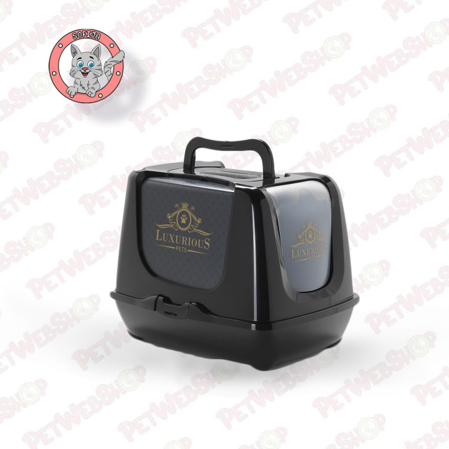 Moderna Trendy Cat 50 - zatvoreni toalet za mačke Luxurious Pets - dve veličine WC posude i lopatice Moderna petwebshop.com
