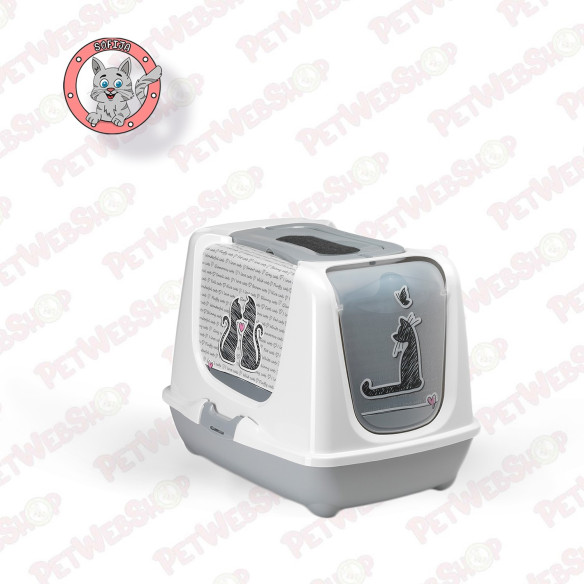 Moderna Trendy cat 50-zatvoreni toalet za mačke Cats in love - dve veličine WC posude i lopatice Moderna petwebshop.com