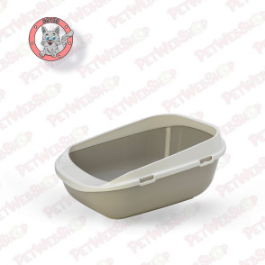 Moderna Mega Comfy Tray + Rim -otvoreni toalet sa ramom za mačke - pink i siva WC posude i lopatice Moderna petwebshop.com